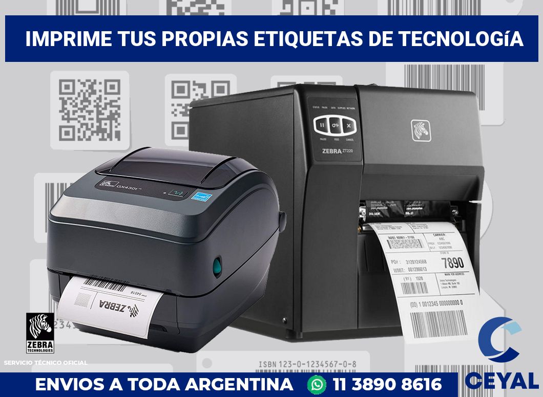 Imprime tus Propias Etiquetas de tecnología
