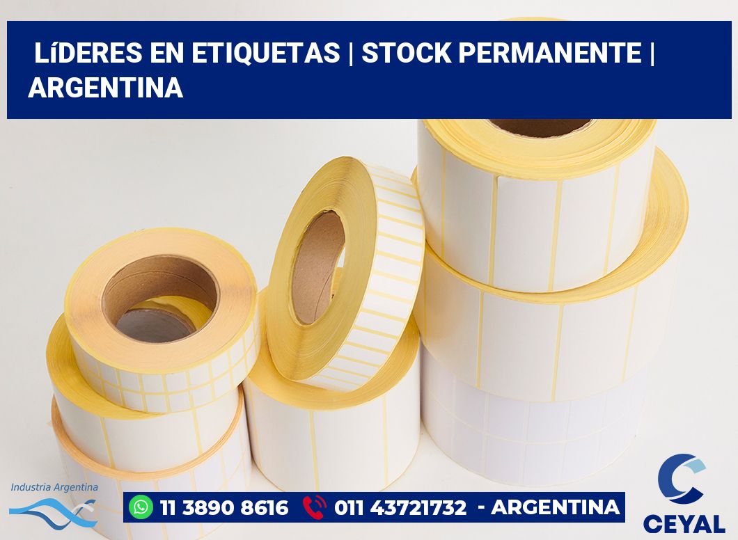 Líderes en etiquetas | Stock permanente | Argentina