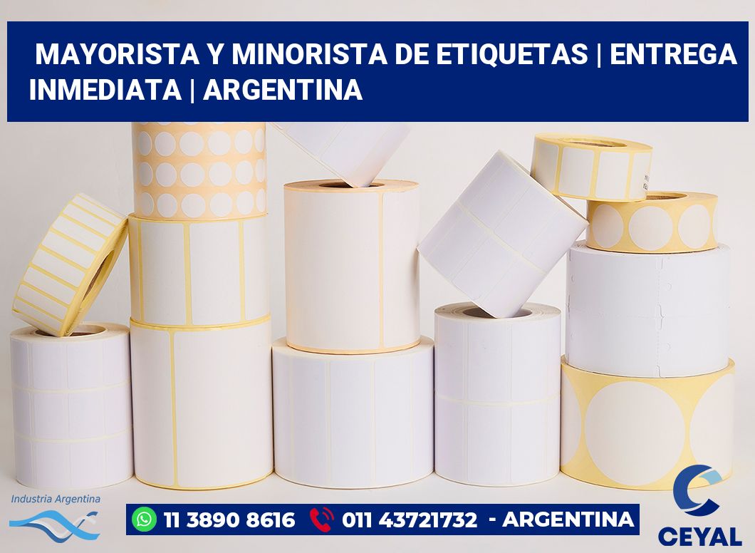 Mayorista y minorista de etiquetas | Entrega inmediata | Argentina