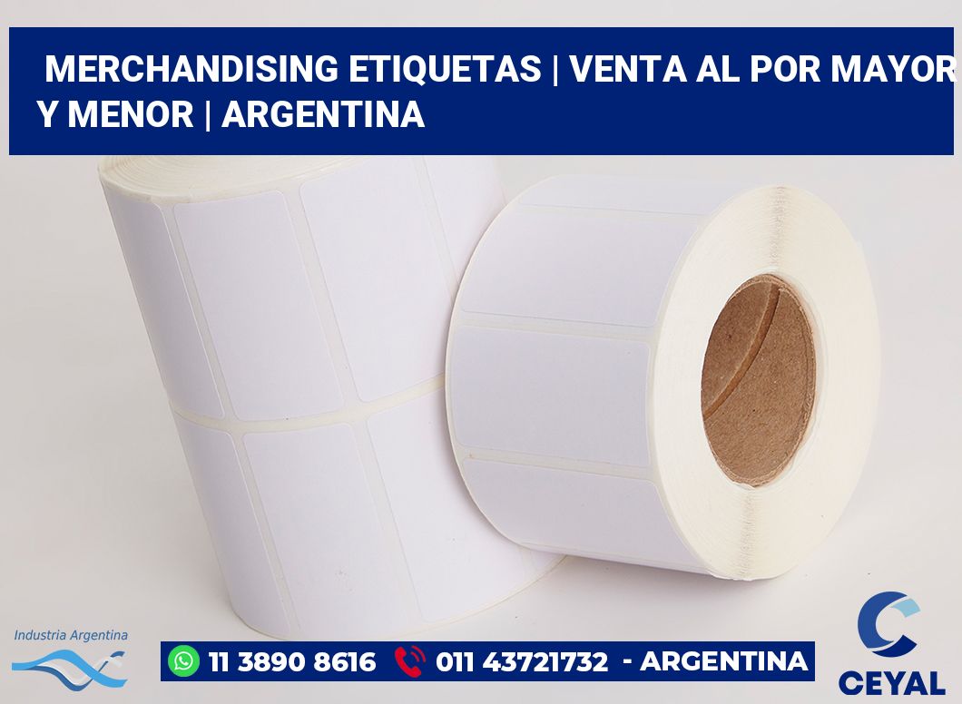 Merchandising etiquetas | Venta al por mayor y menor | Argentina