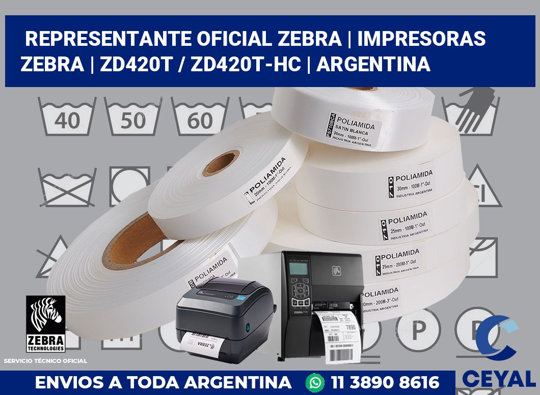 Representante oficial Zebra | Impresoras Zebra | ZD420t / ZD420t‑HC | Argentina