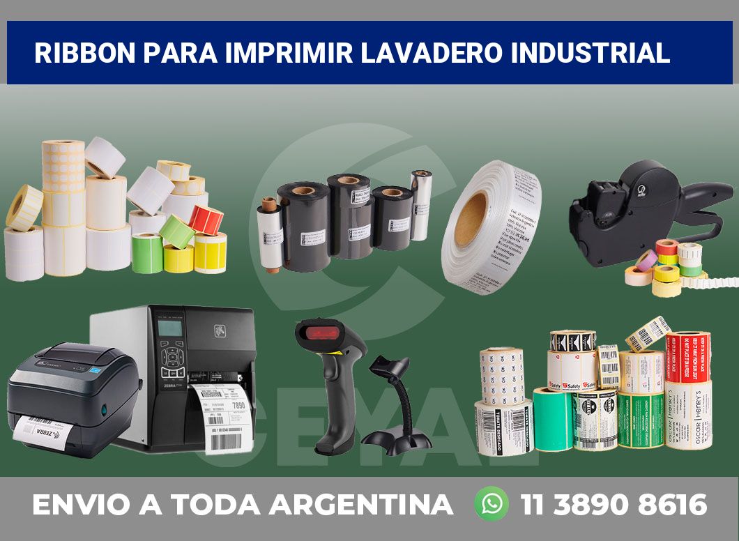 Ribbon para imprimir Lavadero industrial