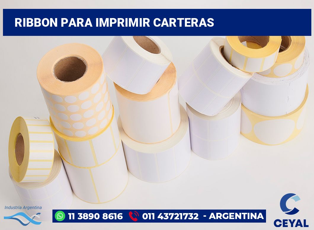 Ribbon para imprimir carteras