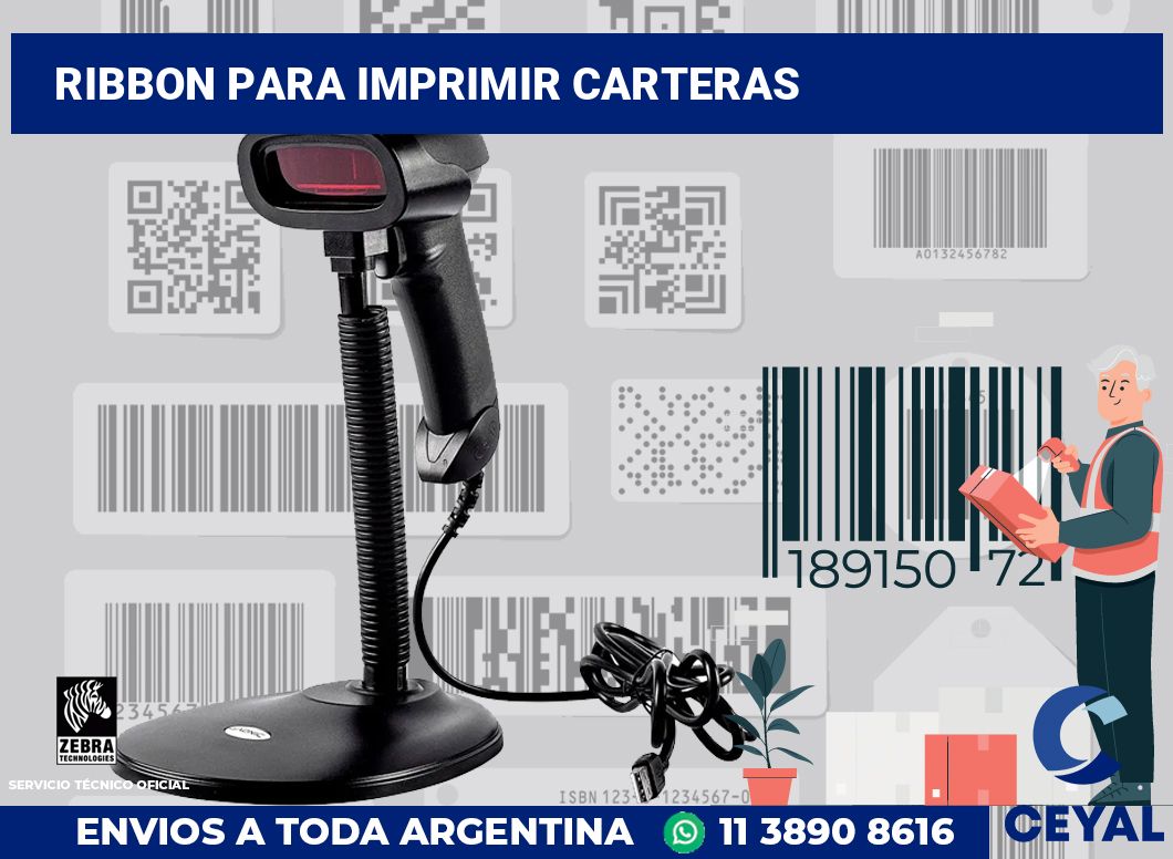 Ribbon para imprimir carteras