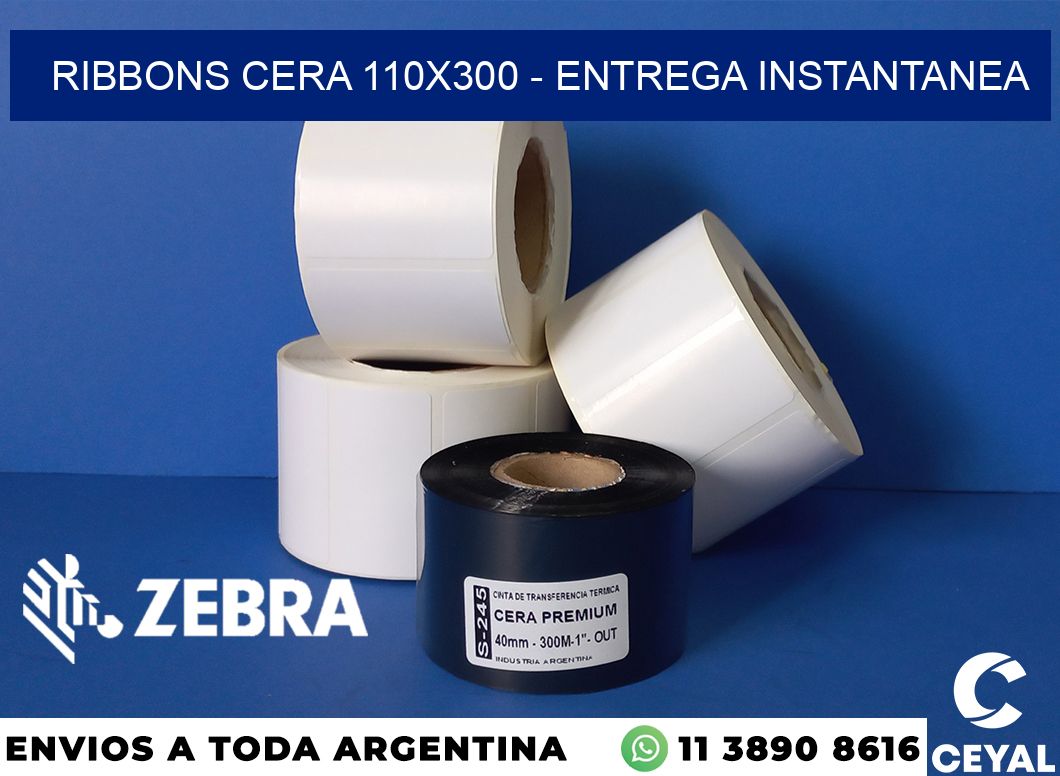 Ribbons cera 110x300 - entrega instantanea