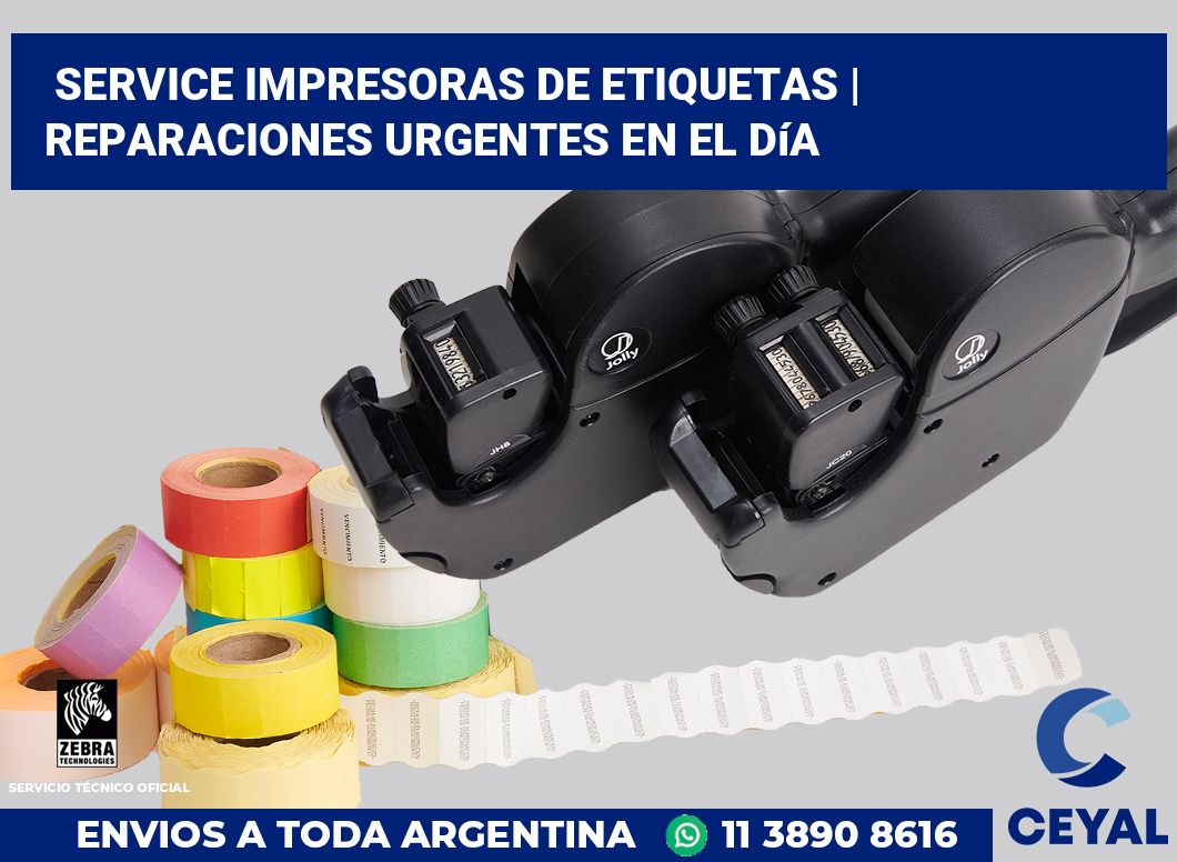 Service impresoras de etiquetas | Reparaciones urgentes en el día
