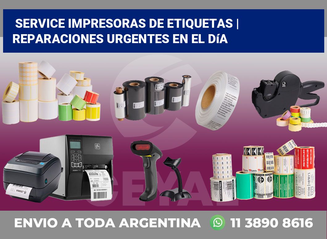 Service impresoras de etiquetas | Reparaciones urgentes en el día