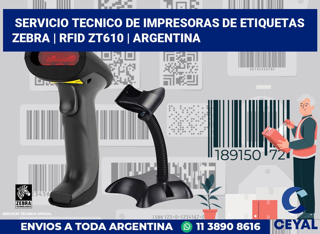 Servicio Tecnico De Impresoras De Etiquetas Zebra | RFID ZT610 | Argentina