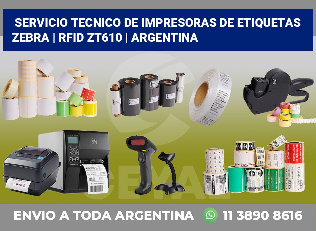 Servicio Tecnico De Impresoras De Etiquetas Zebra | RFID ZT610 | Argentina