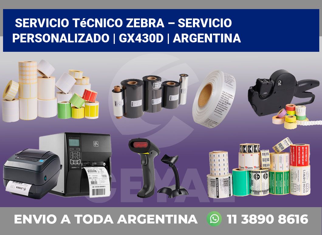 Servicio técnico Zebra – servicio personalizado | GX430d | Argentina