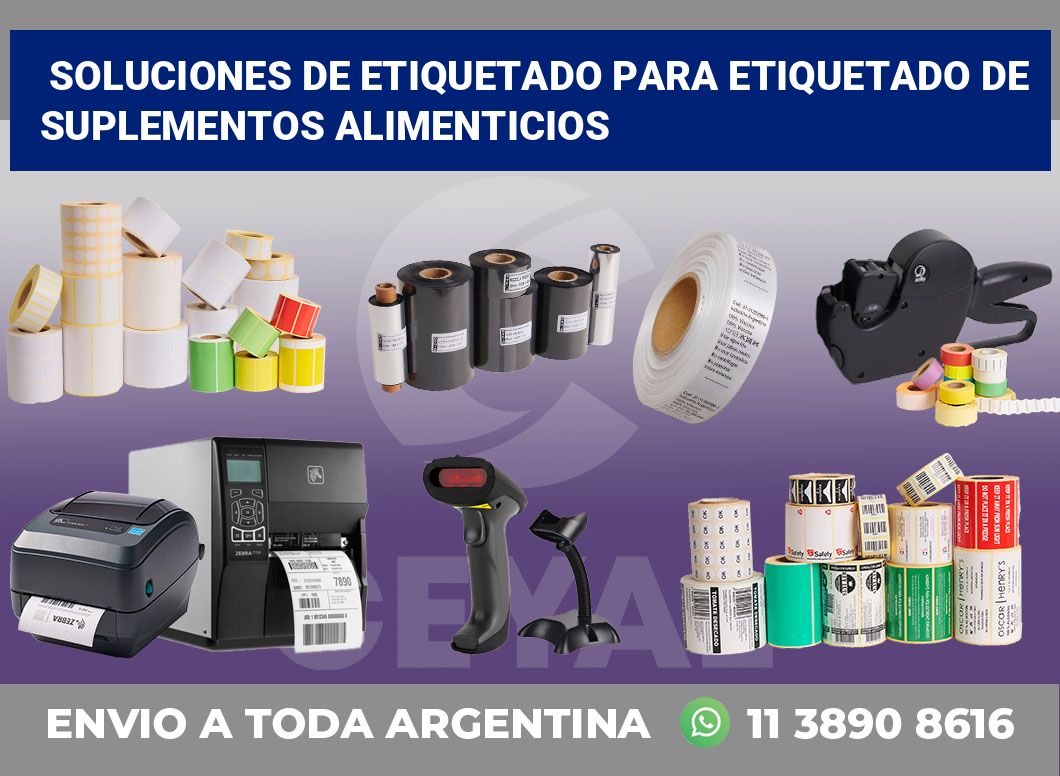 Soluciones de Etiquetado para Etiquetado de Suplementos Alimenticios