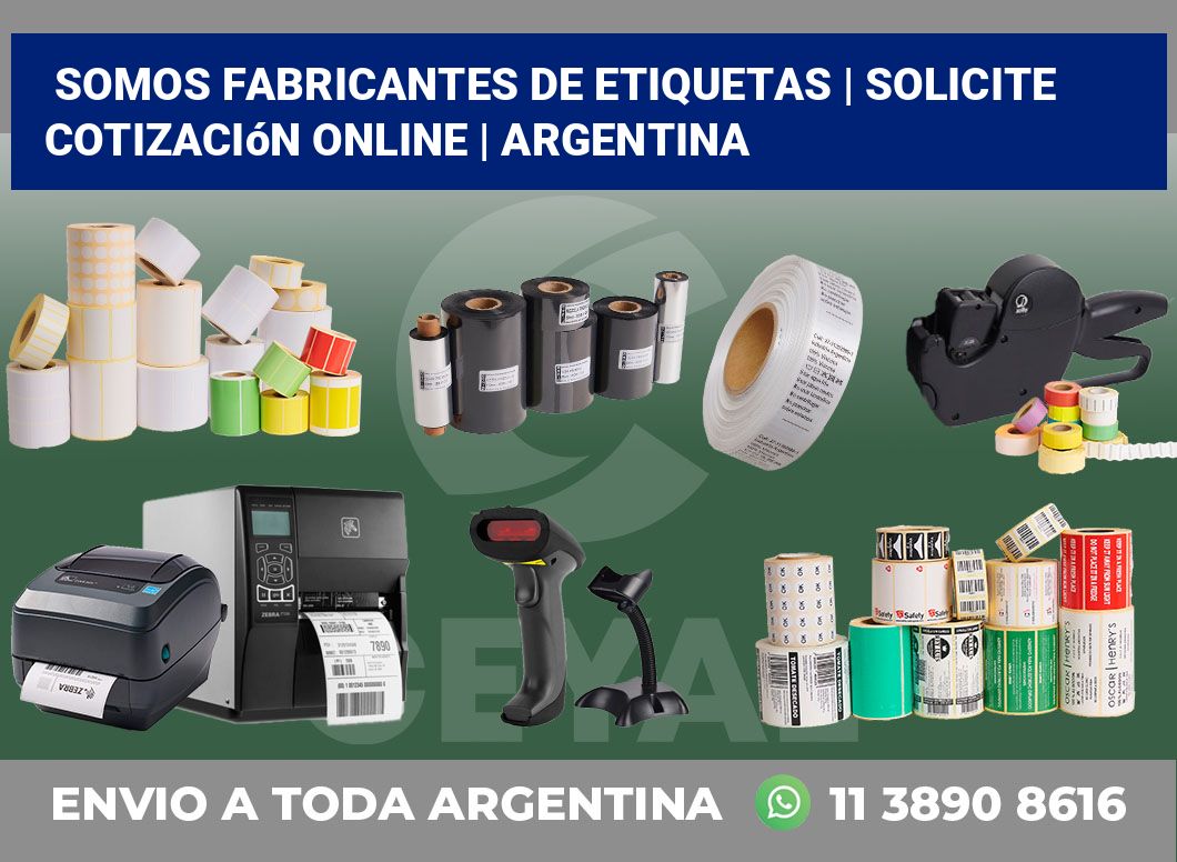 Somos fabricantes de etiquetas | Solicite cotización online | Argentina