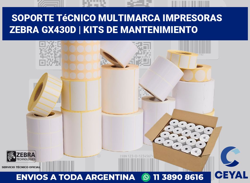 Soporte técnico multimarca impresoras Zebra GX430d | Kits de mantenimiento