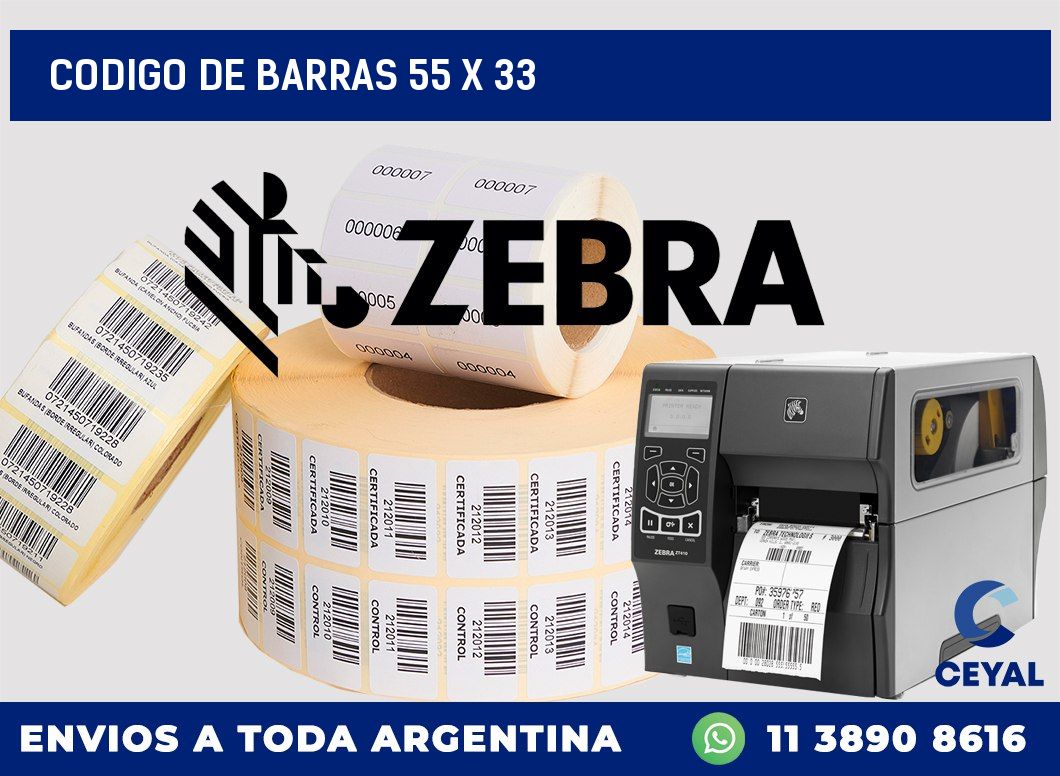 codigo de barras 55 x 33