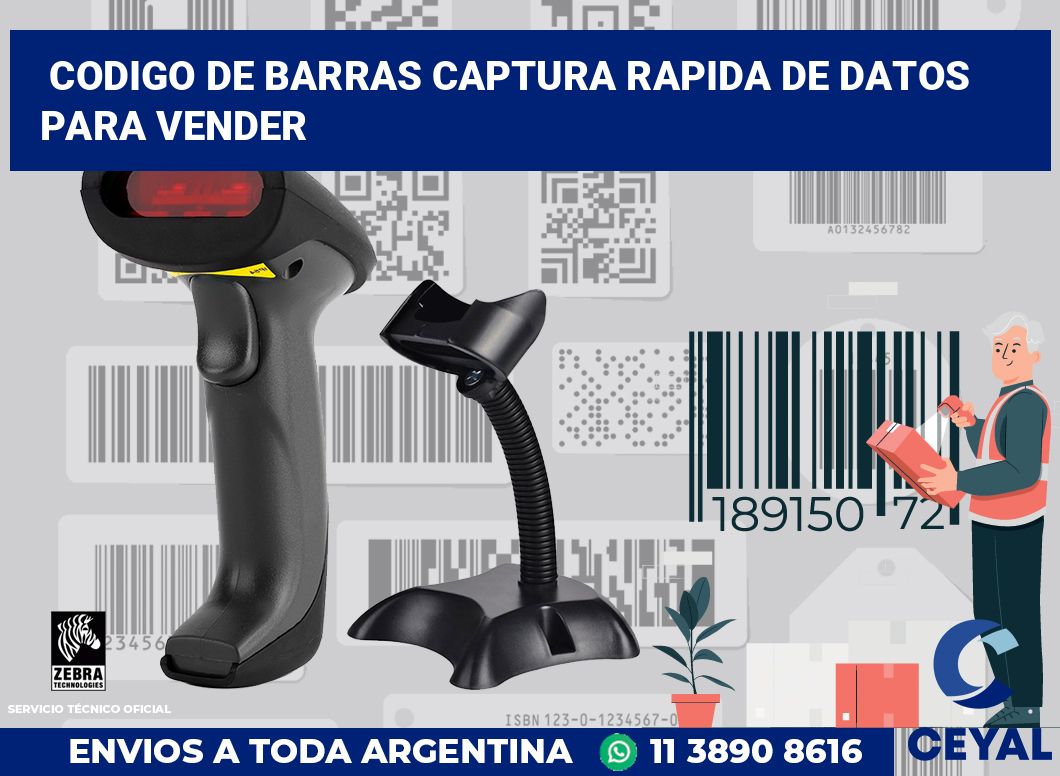 codigo de barras captura rapida de datos para vender