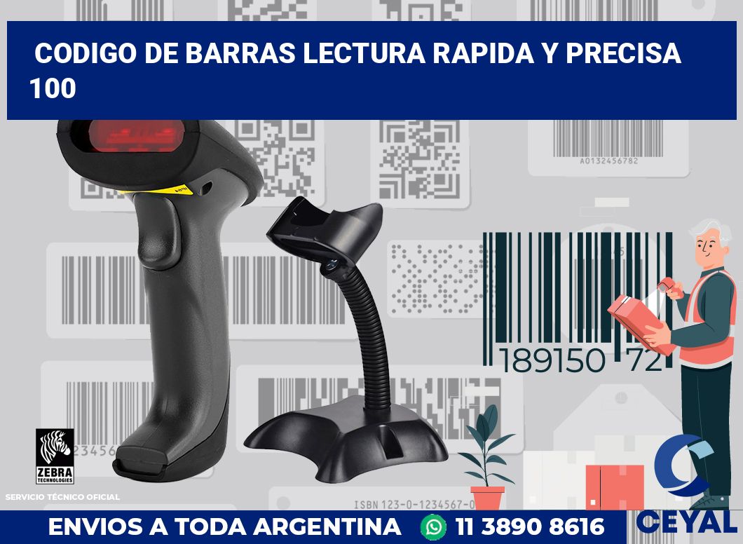codigo de barras lectura rapida y precisa  100