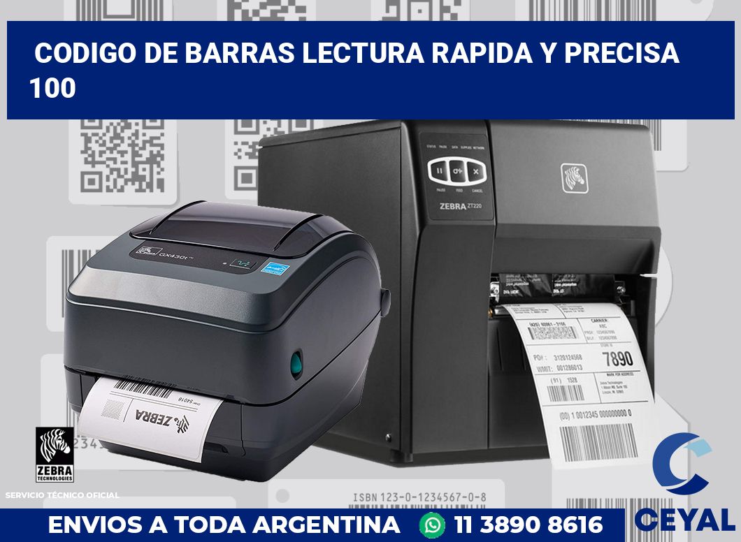 codigo de barras lectura rapida y precisa  100