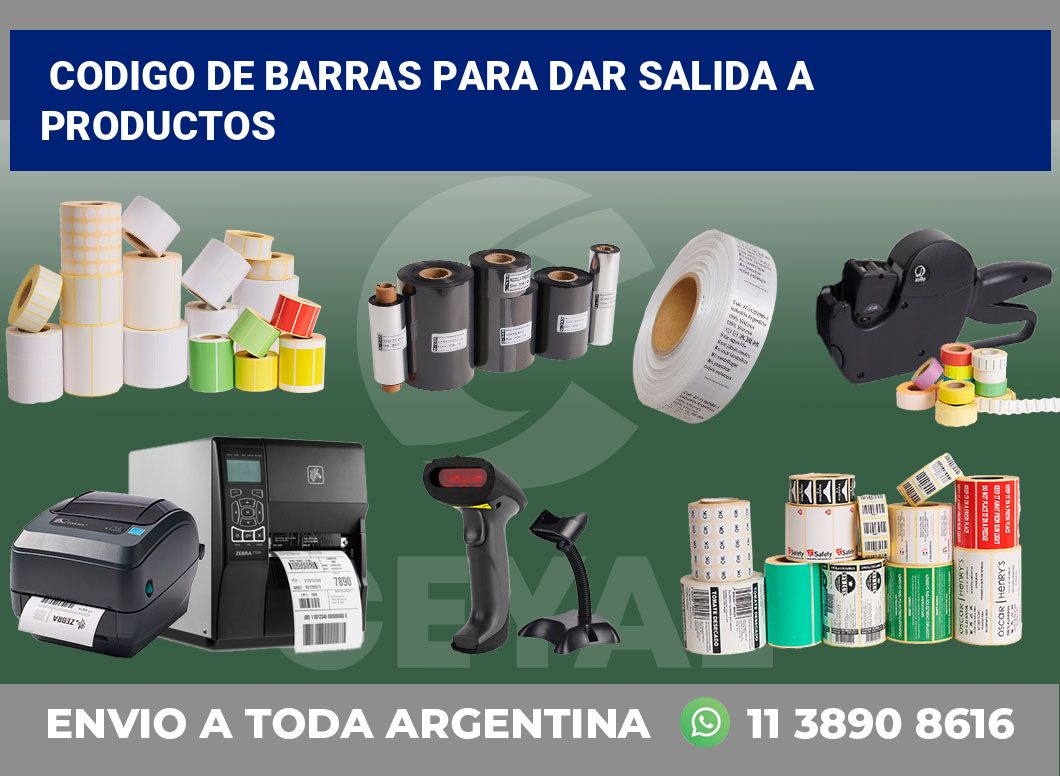 codigo de barras para dar salida a productos