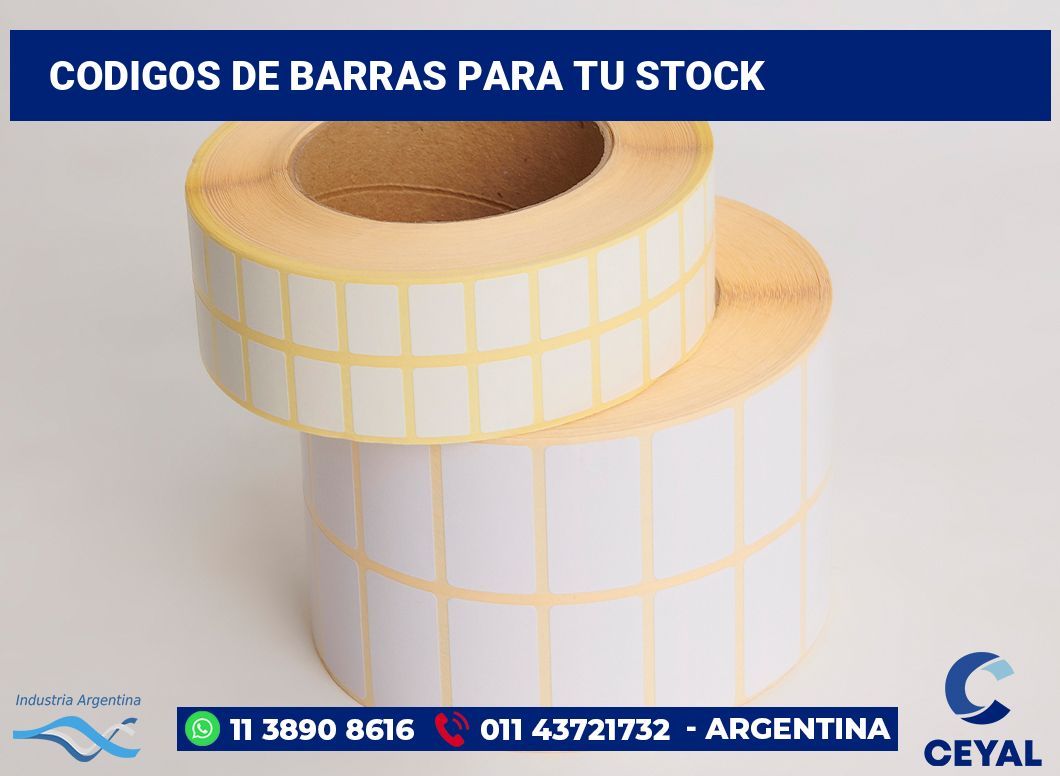 codigos de barras para tu stock