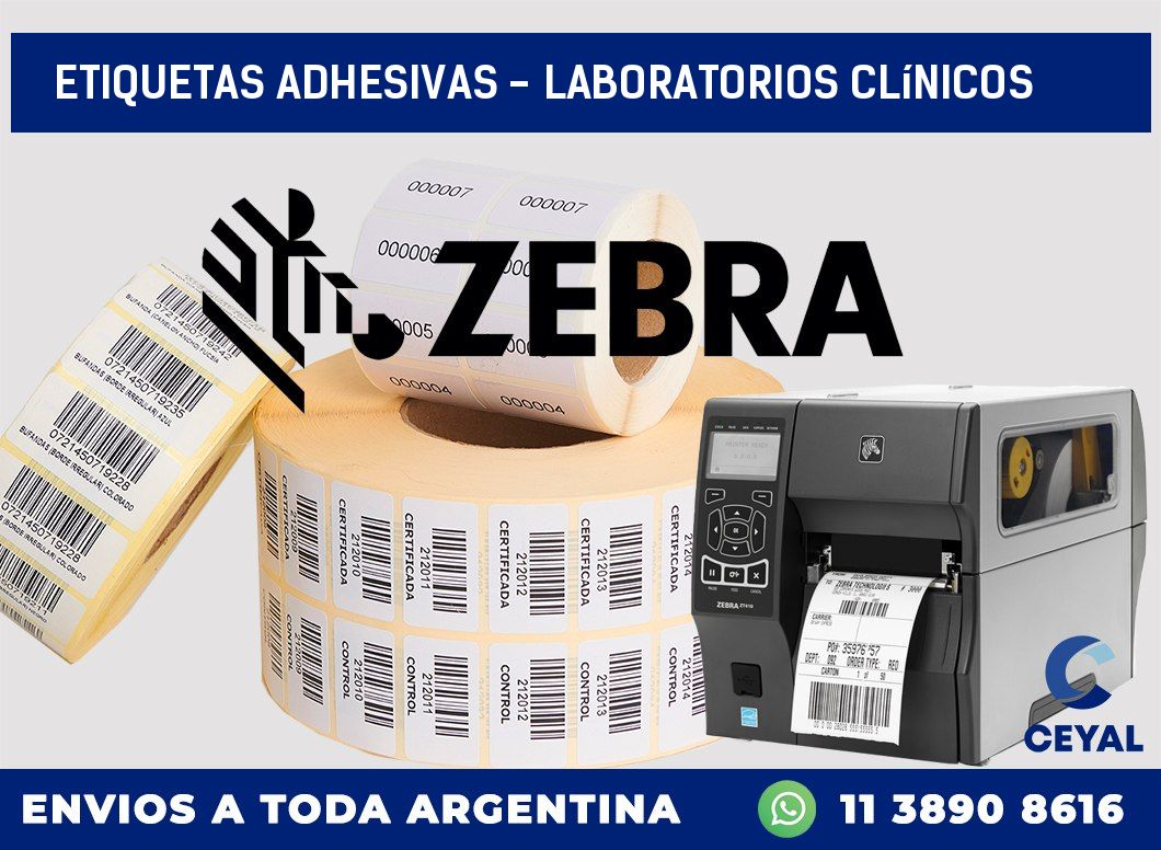 etiquetas adhesivas – Laboratorios clínicos