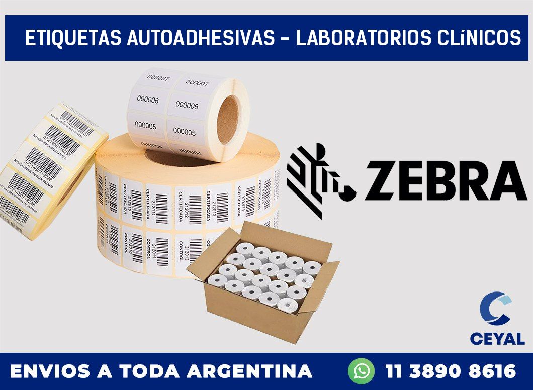 etiquetas autoadhesivas – Laboratorios clínicos