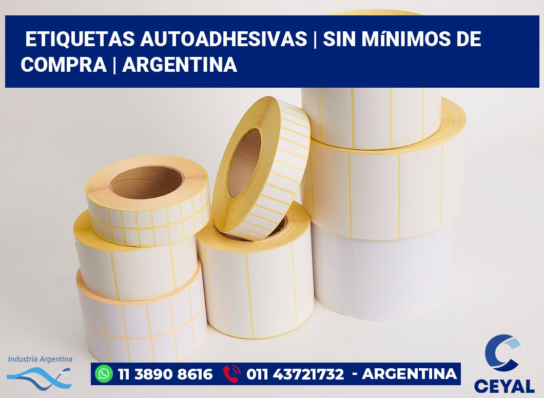 etiquetas autoadhesivas | Sin mínimos de compra | Argentina