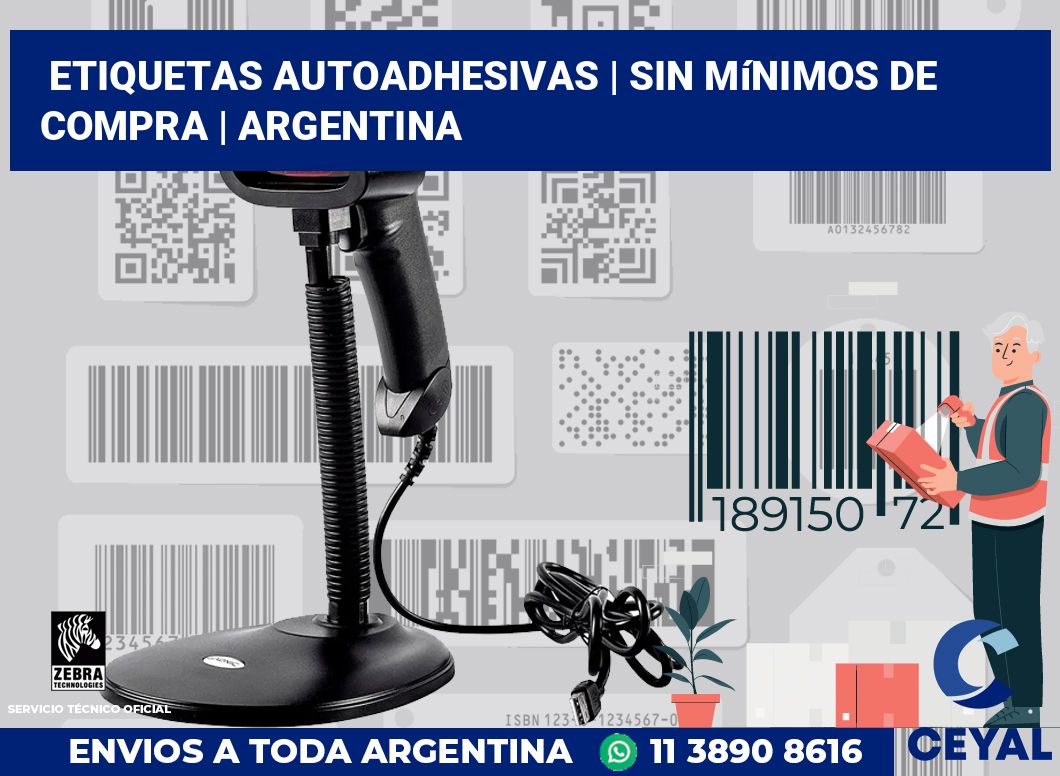 etiquetas autoadhesivas | Sin mínimos de compra | Argentina