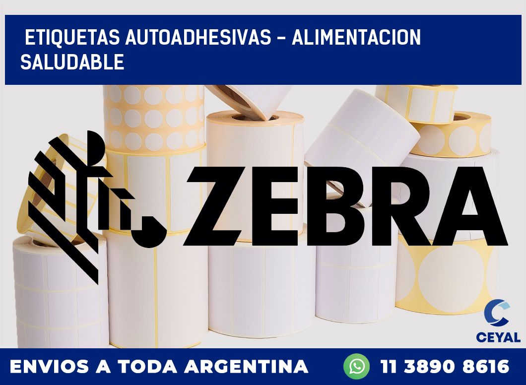 etiquetas autoadhesivas – alimentacion saludable