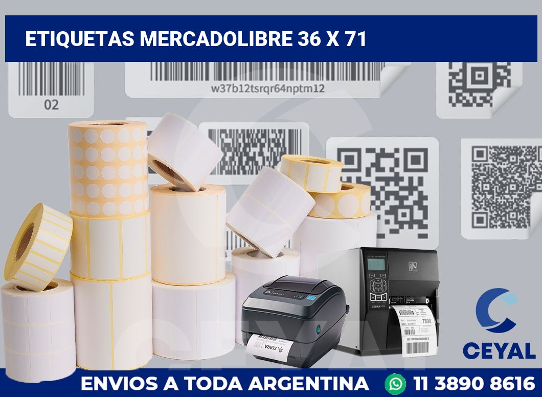 etiquetas mercadolibre 36 x 71