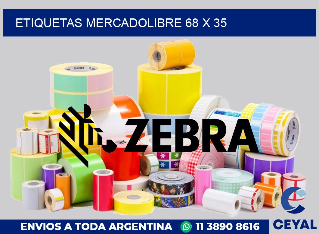 etiquetas mercadolibre 68 x 35