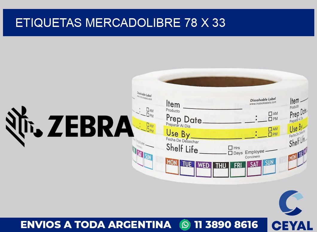 etiquetas mercadolibre 78 x 33