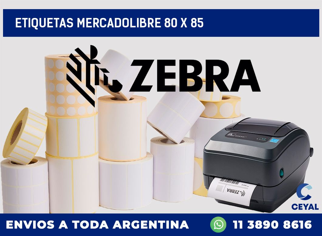 etiquetas mercadolibre 80 x 85