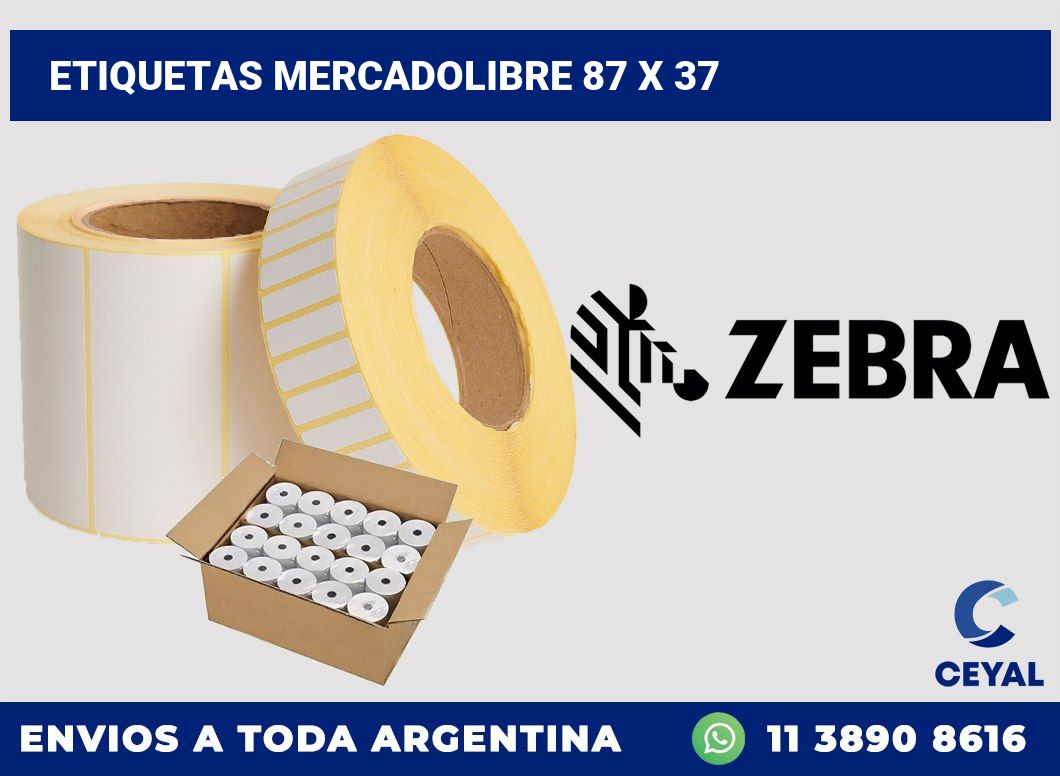 etiquetas mercadolibre 87 x 37