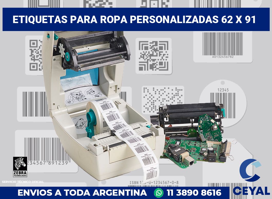 etiquetas para ropa personalizadas 62 x 91