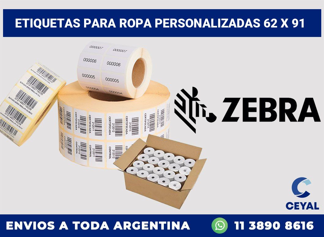 etiquetas para ropa personalizadas 62 x 91