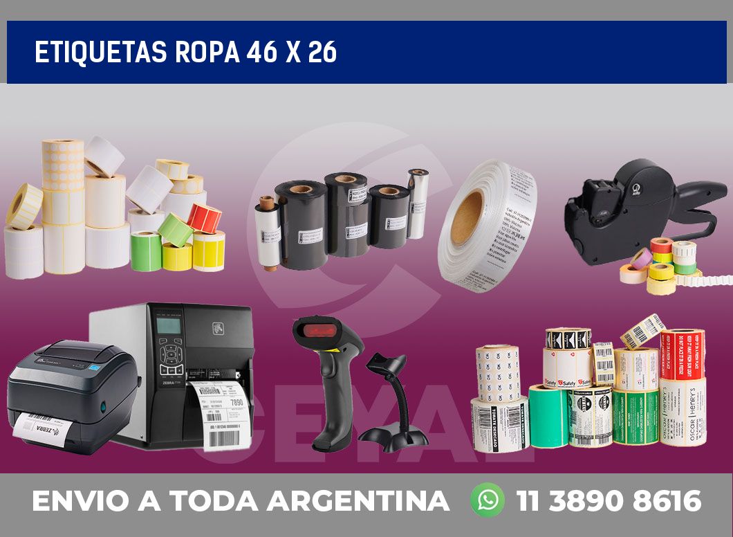 etiquetas ropa 46 x 26