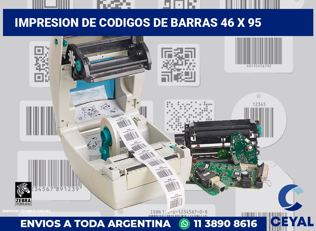 impresion de codigos de barras 46 x 95