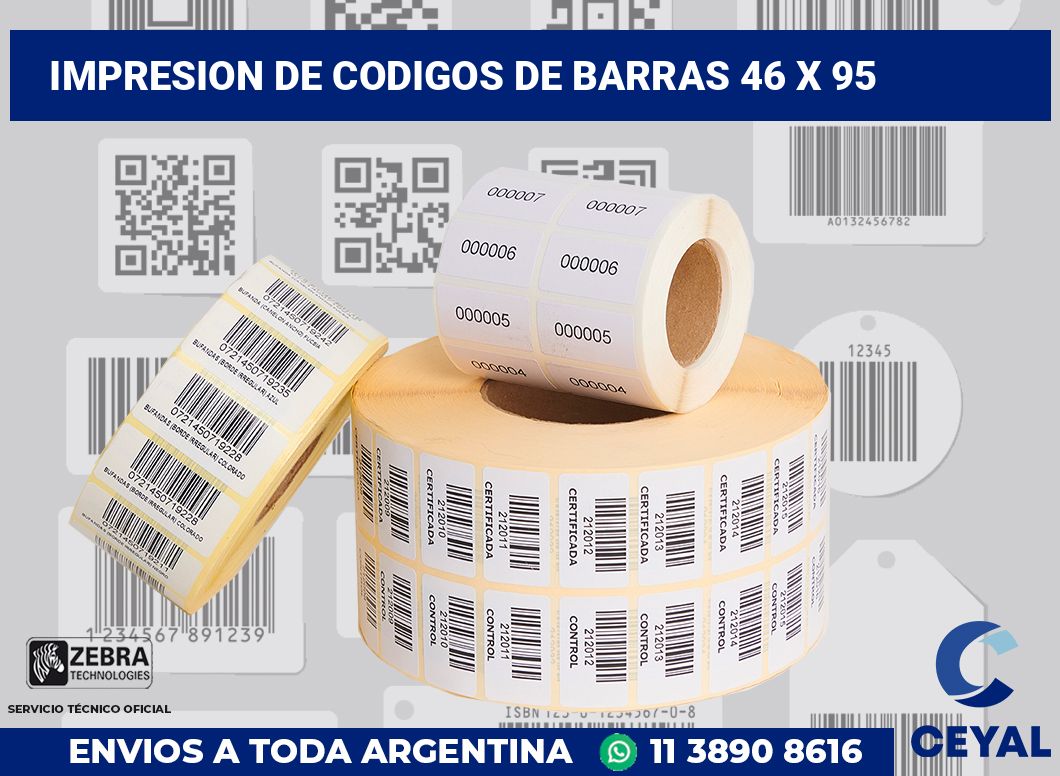 impresion de codigos de barras 46 x 95