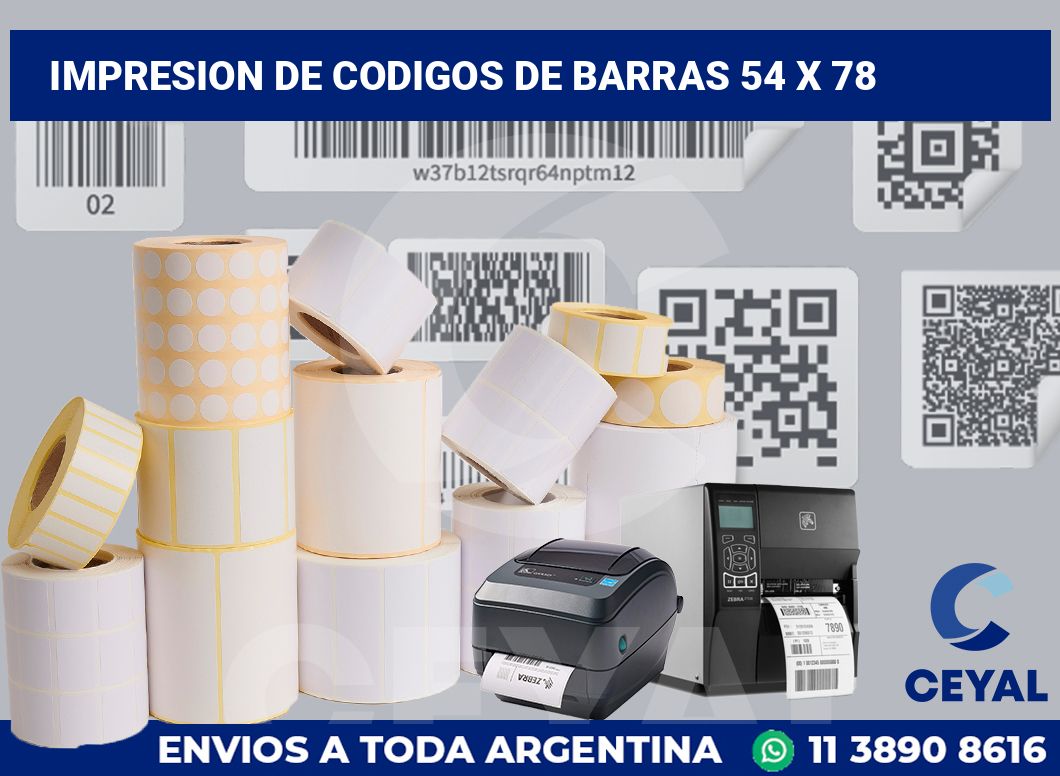 impresion de codigos de barras 54 x 78