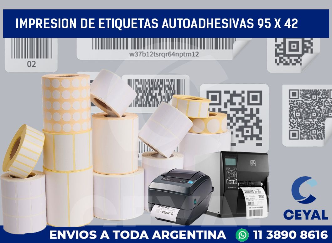 impresion de etiquetas autoadhesivas 95 x 42