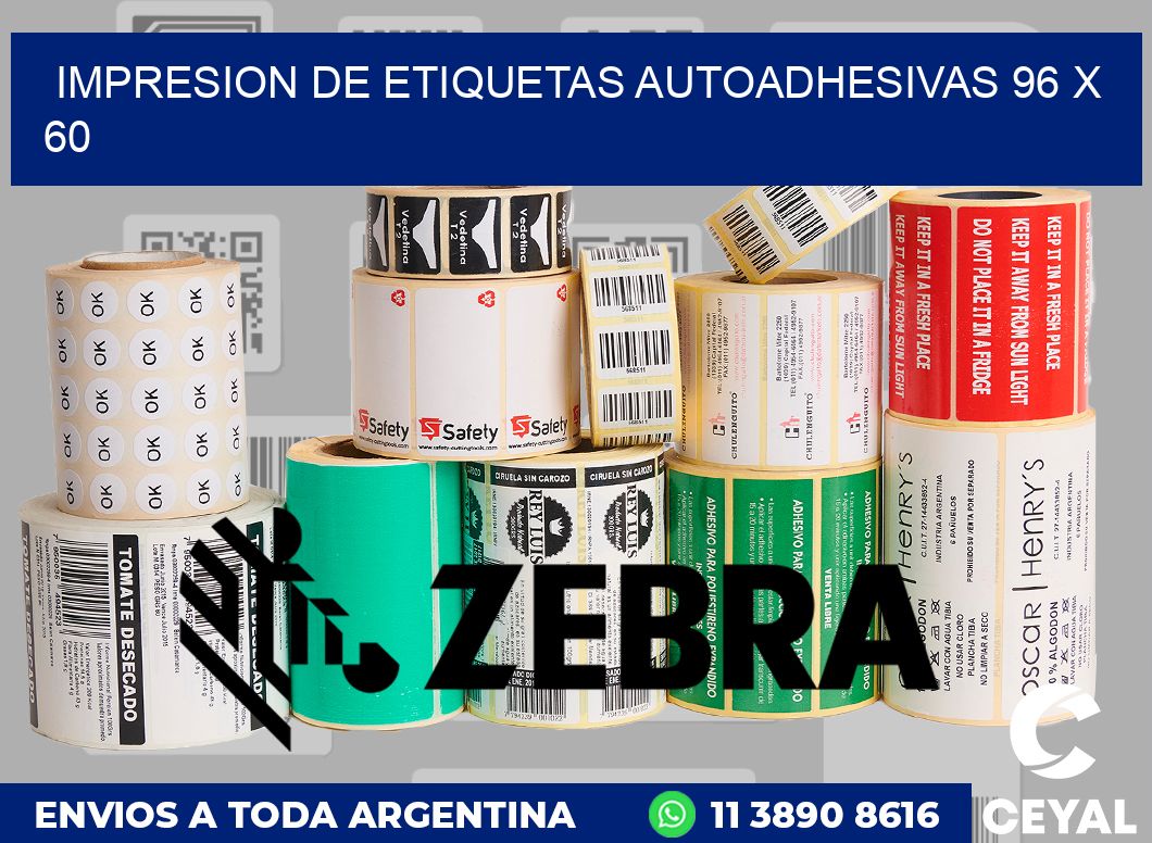 impresion de etiquetas autoadhesivas 96 x 60