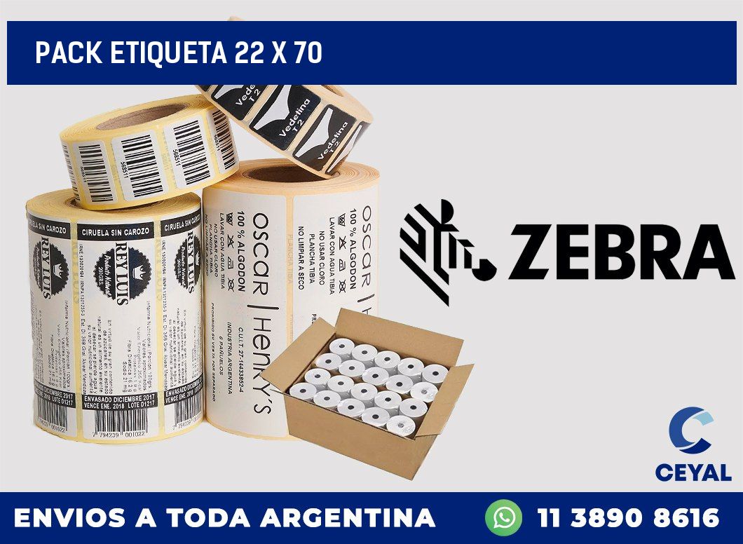 pack etiqueta 22 x 70