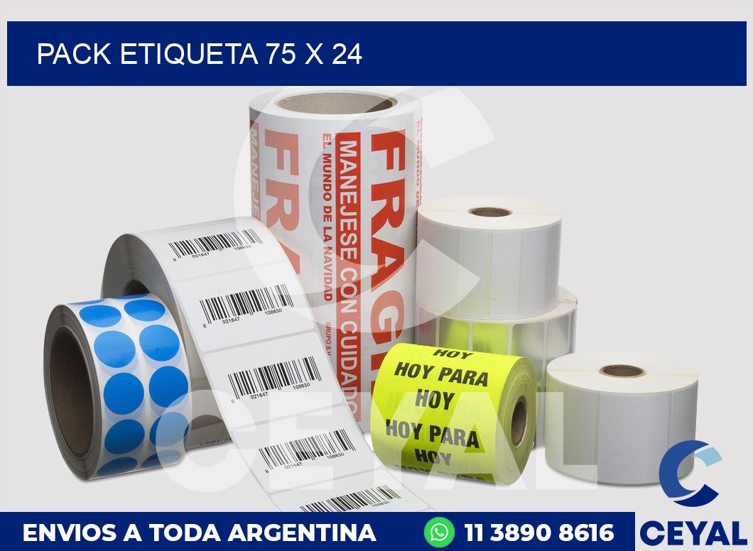 pack etiqueta 75 x 24