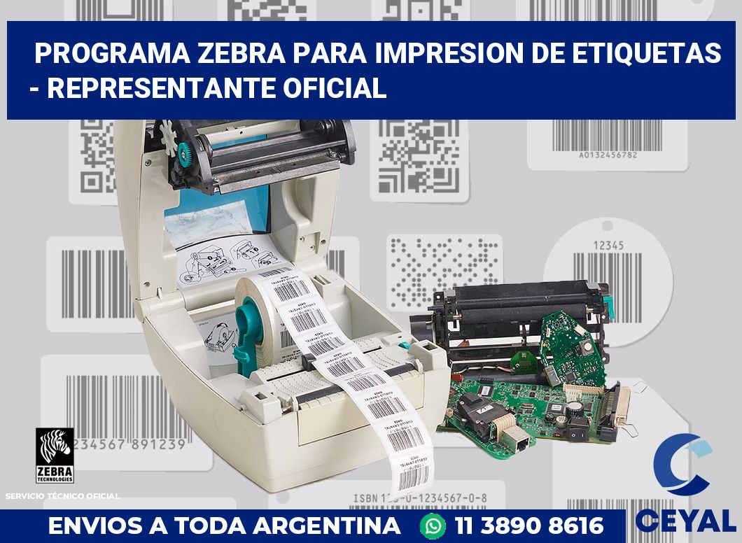 programa zebra para impresion de etiquetas - Representante oficial