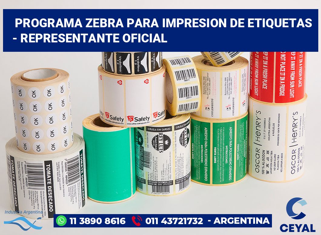 programa zebra para impresion de etiquetas - Representante oficial