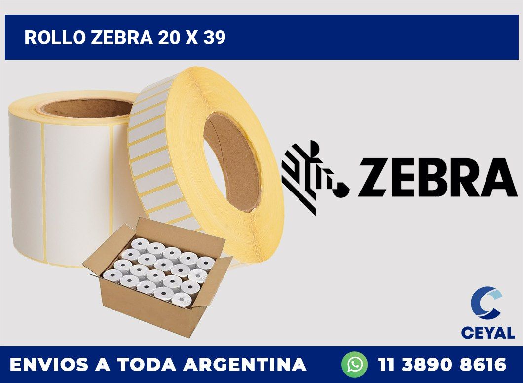 rollo zebra 20 x 39