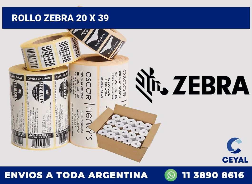 rollo zebra 20 x 39