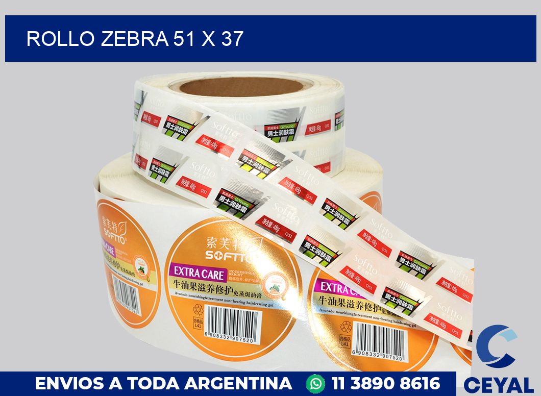 rollo zebra 51 x 37
