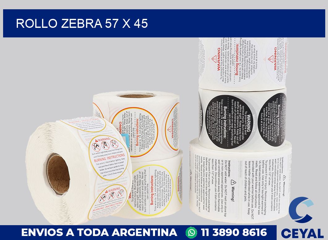 rollo zebra 57 x 45