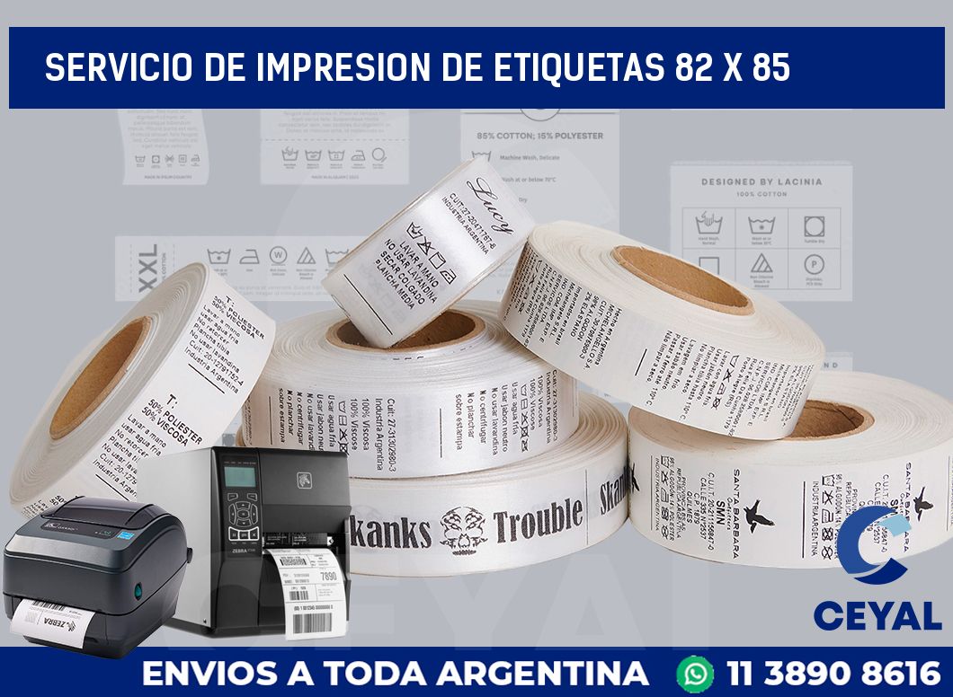 servicio de impresion de etiquetas 82 x 85
